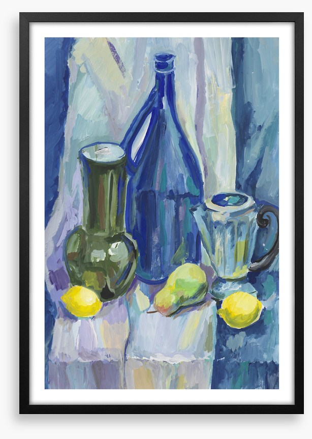 Blue bottle lemons