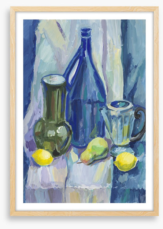 Blue bottle lemons