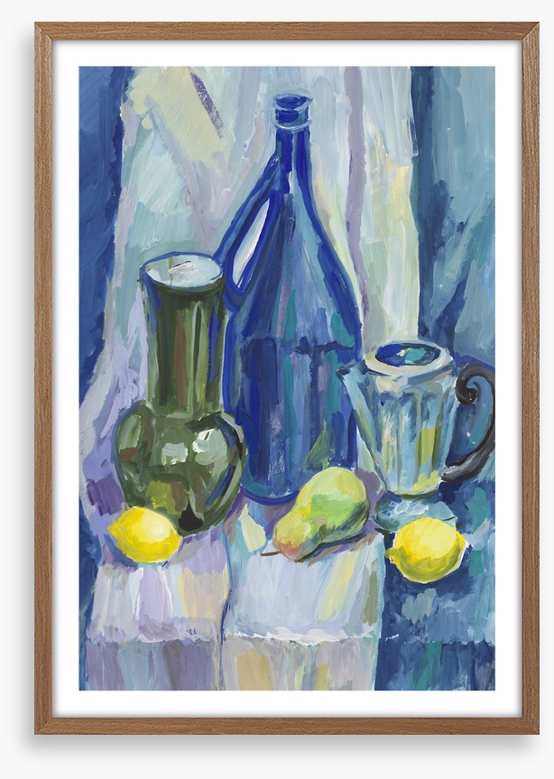 Blue bottle lemons