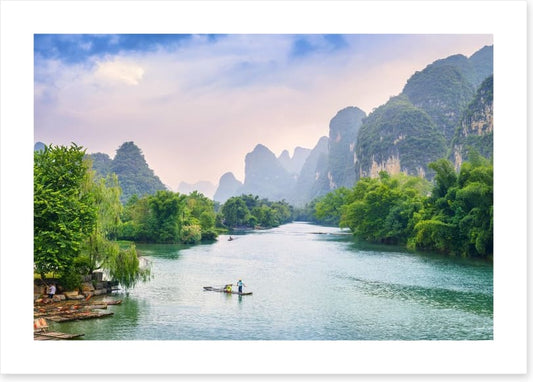 Below the karst hills