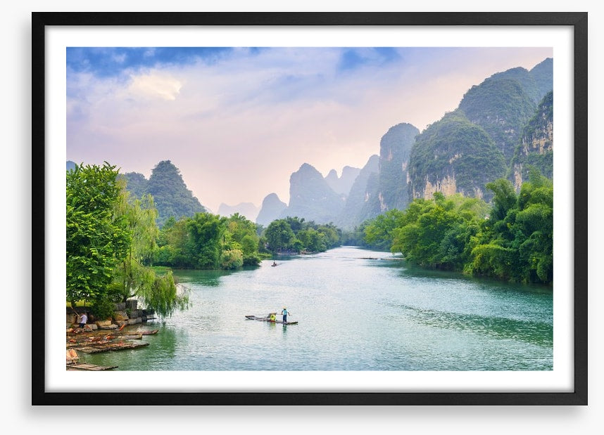Below the karst hills