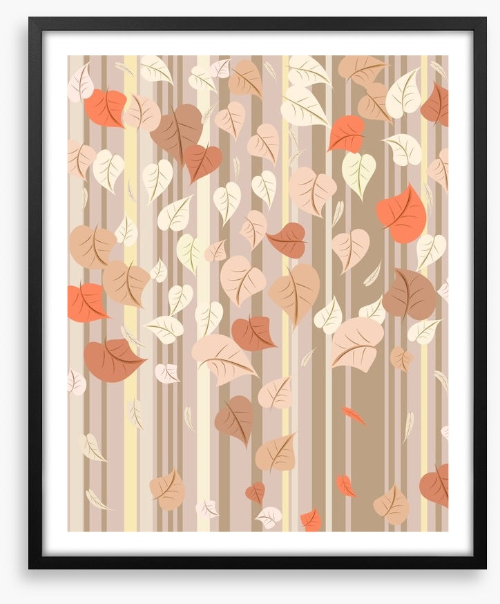 Fall leaves falling