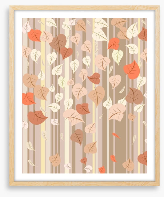Fall leaves falling