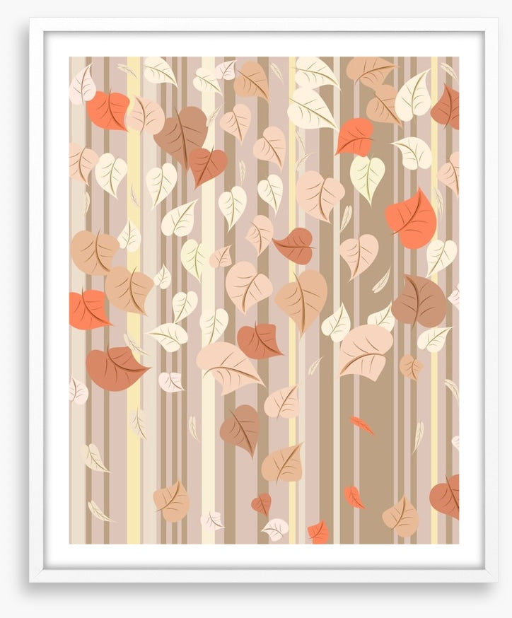 Fall leaves falling