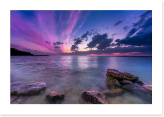 Pink sky twilight
