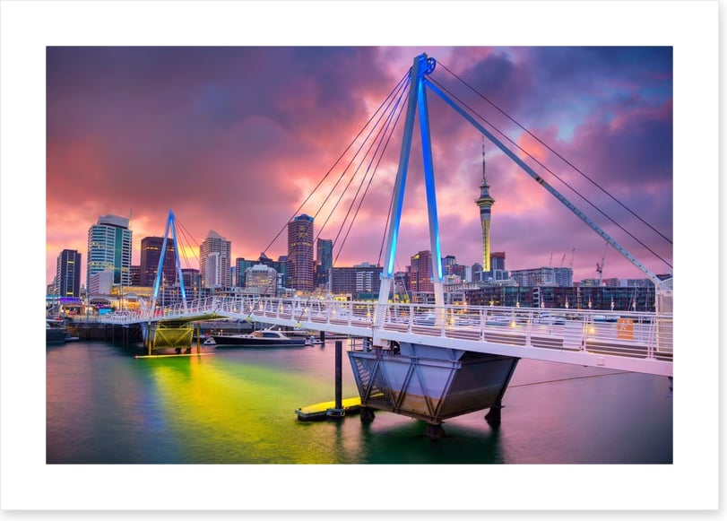 Auckland sunrise shimmer