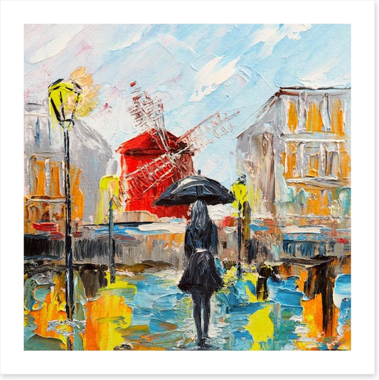 By the Moulin Rouge