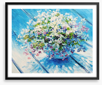 Blue table bouquet