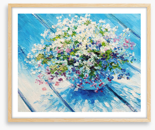 Blue table bouquet