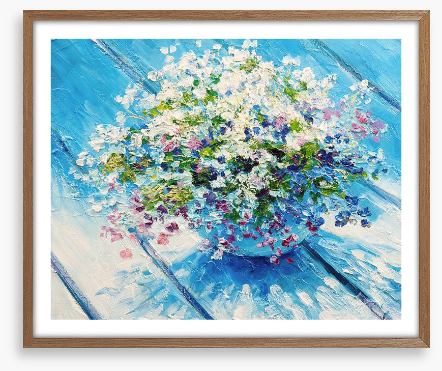 Blue table bouquet