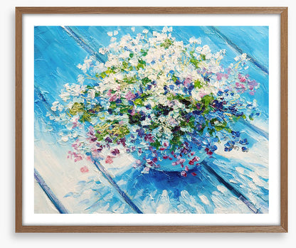 Blue table bouquet
