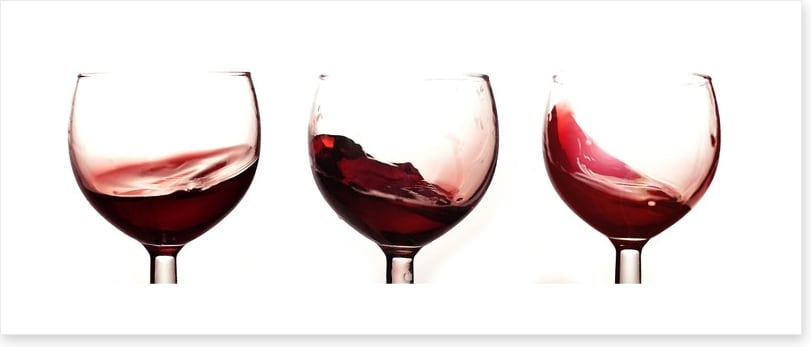 Swirling wine