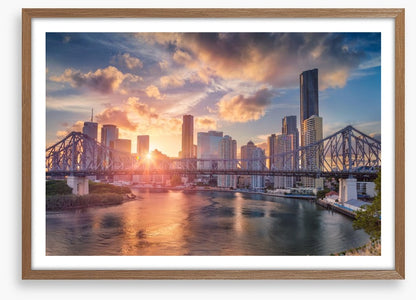 Brisbane sunset skyline