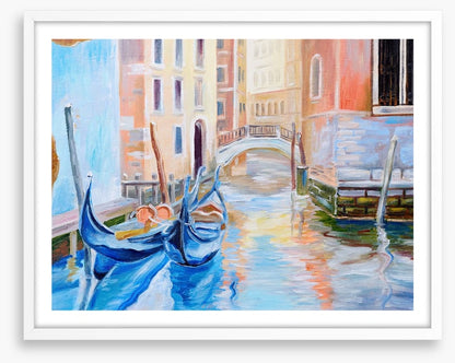 Gondalas on the Venice canal