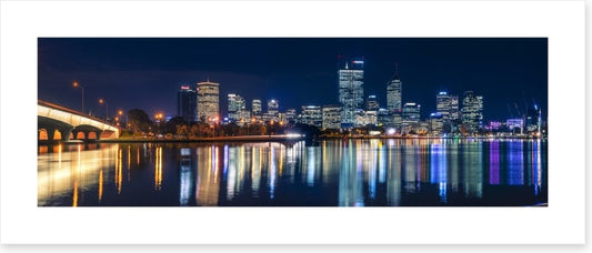 Perth lights panorama