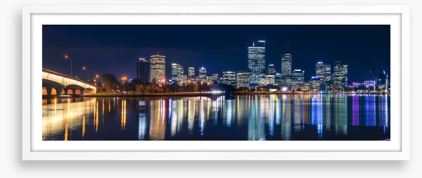 Perth lights panorama