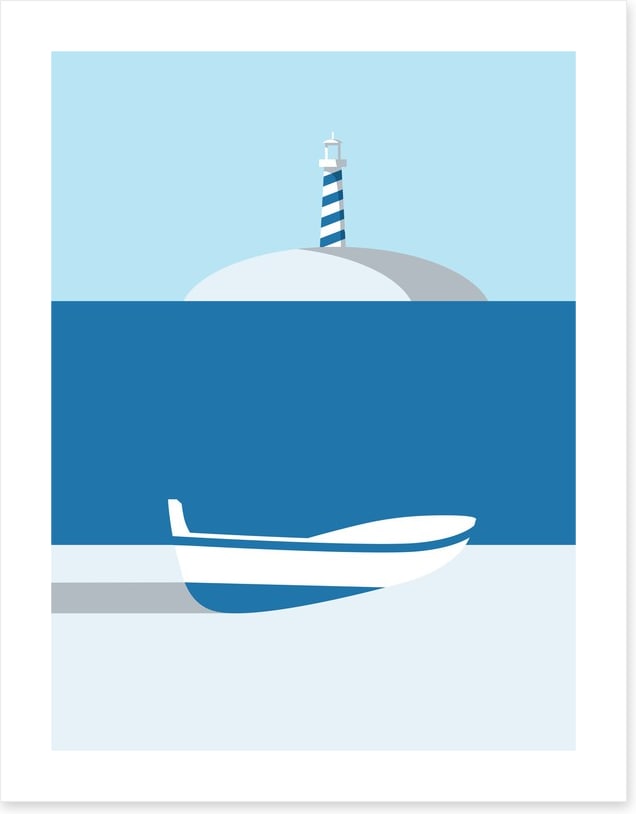 The lighthouse boat