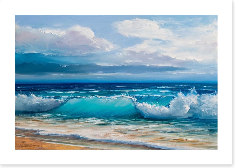 Splashing waves