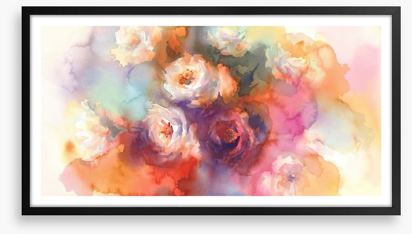 A splash of white roses