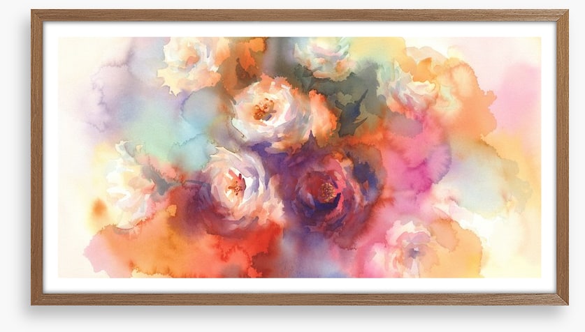 A splash of white roses