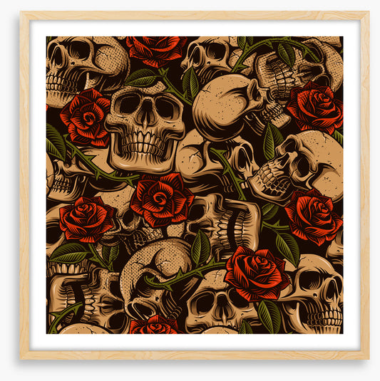 Skulls and roses