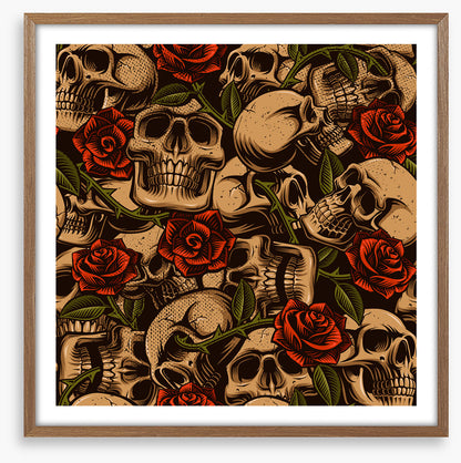 Skulls and roses