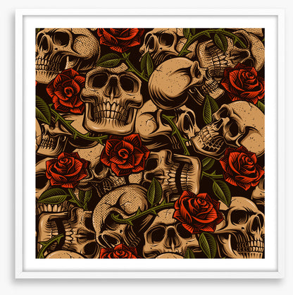Skulls and roses