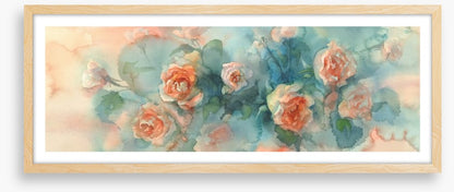 A splash of roses panoramic