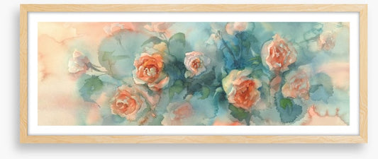 A splash of roses panoramic