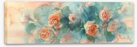 A splash of roses panoramic