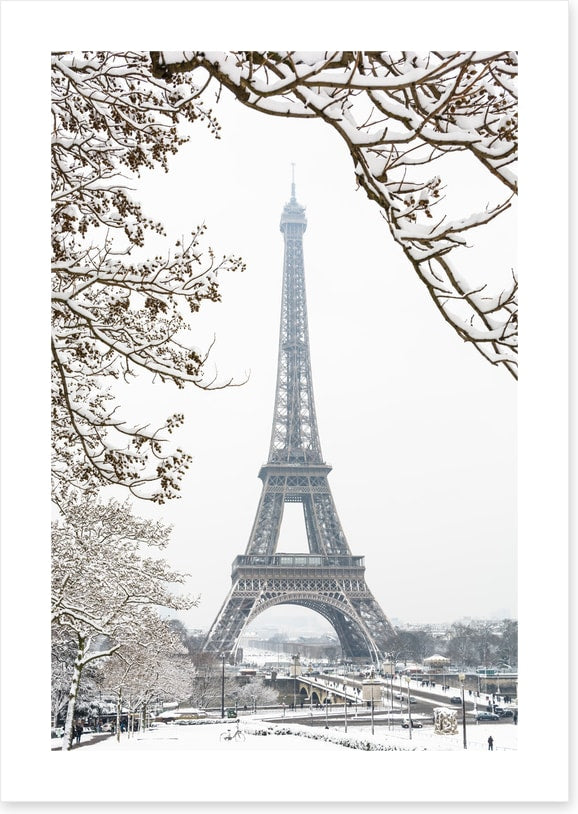 Paris in the snow