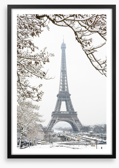 Paris in the snow