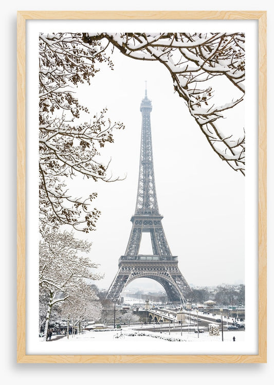 Paris in the snow