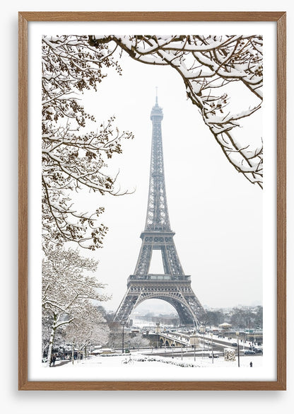 Paris in the snow
