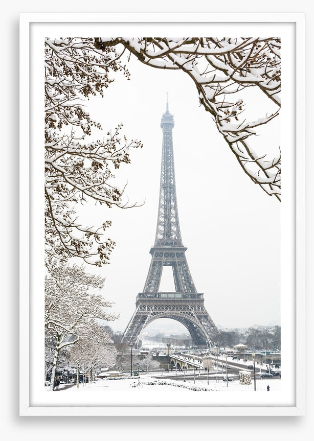 Paris in the snow