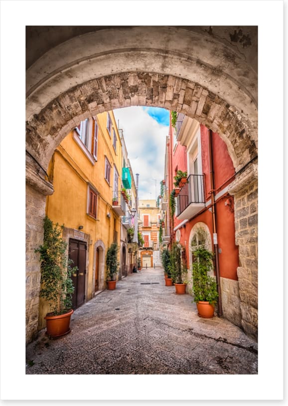 Through the arch