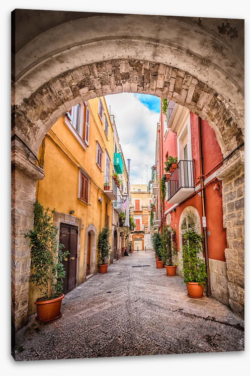 Through the arch