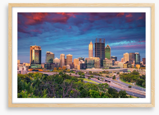 Perth city dusk