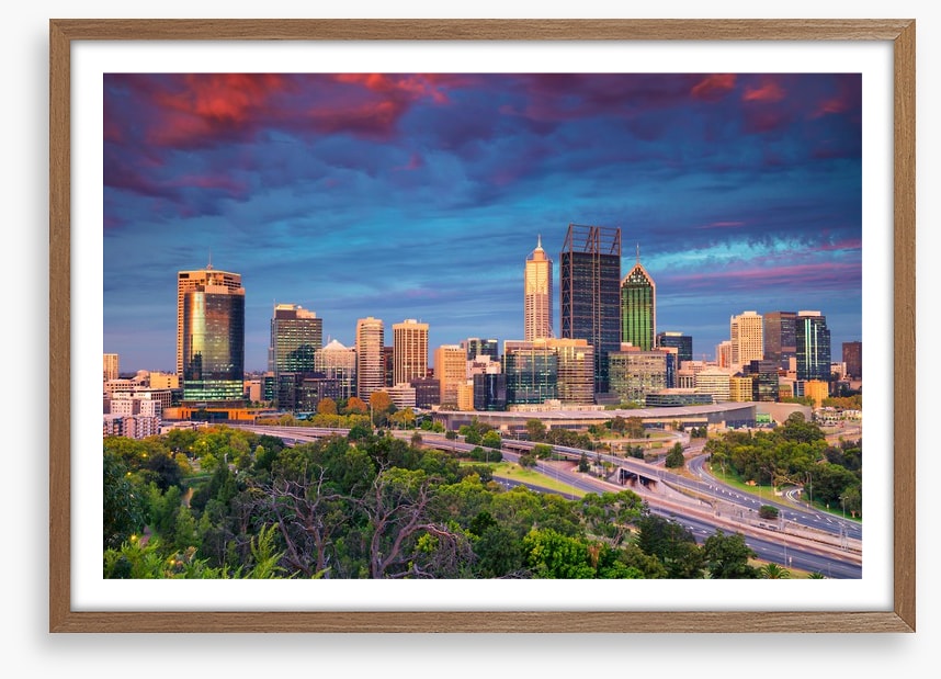 Perth city dusk