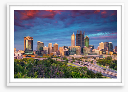 Perth city dusk