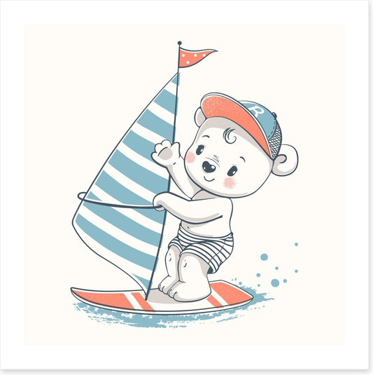 He sails