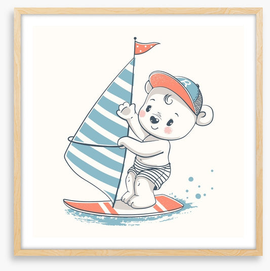 He sails