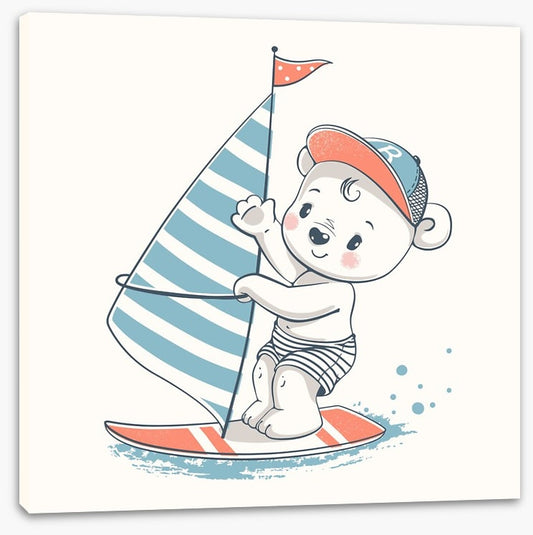 He sails