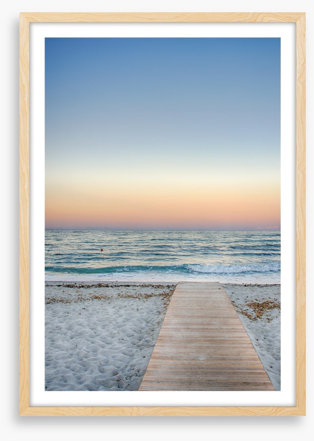 To the pastel sunset