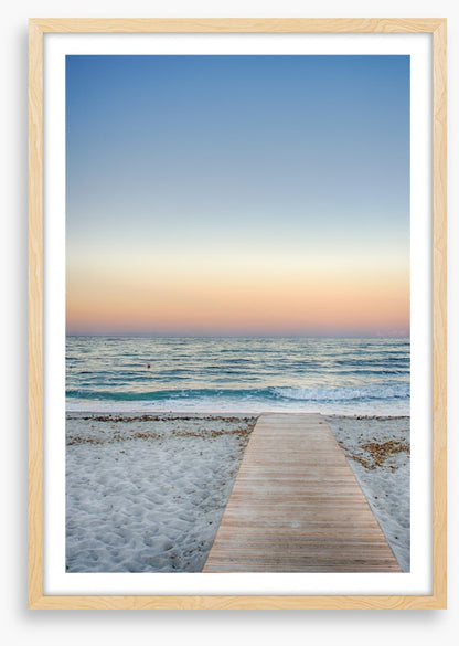 To the pastel sunset