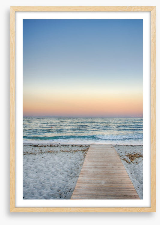 To the pastel sunset