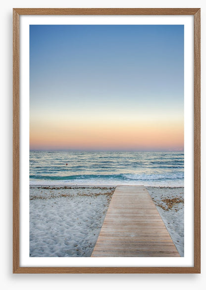 To the pastel sunset