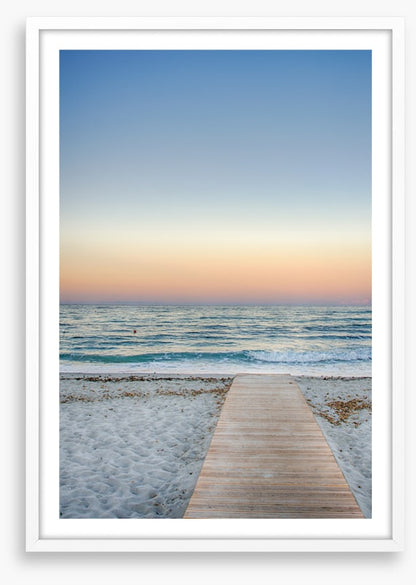 To the pastel sunset