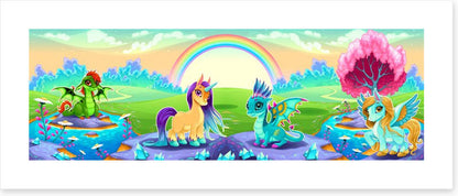 Rainbow land panoramic