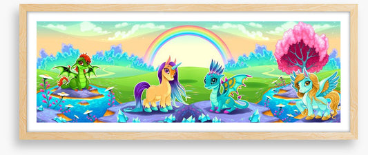 Rainbow land panoramic